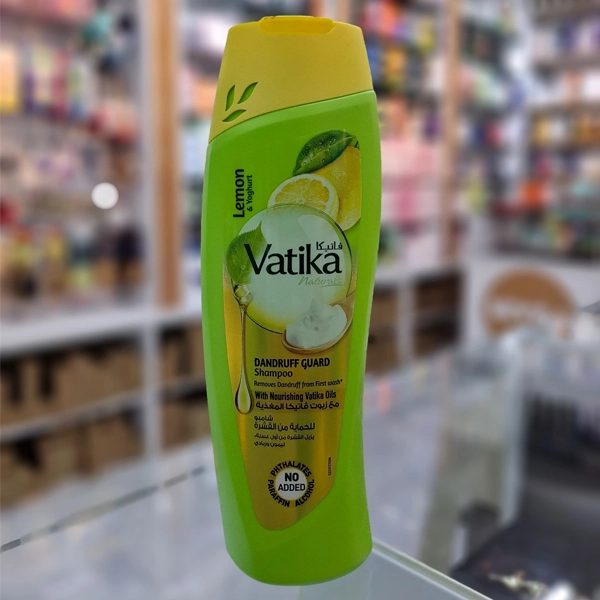 شامپو ضد شوره لیمو و ماست واتیکا اورجینال مناسب موهای چرب 400 میل | Vatika Lemon and yoghurt shampoo